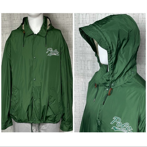 Polo Ralph Lauren Other - SOLD NWT XL Polo Ralph Lauren Light Weight Jacket Coat Hooded Green